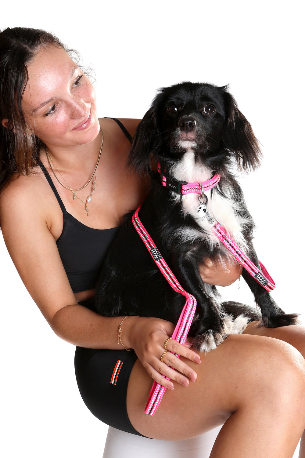 Neoprene Dog Lead - (Neon High Vis) Lady