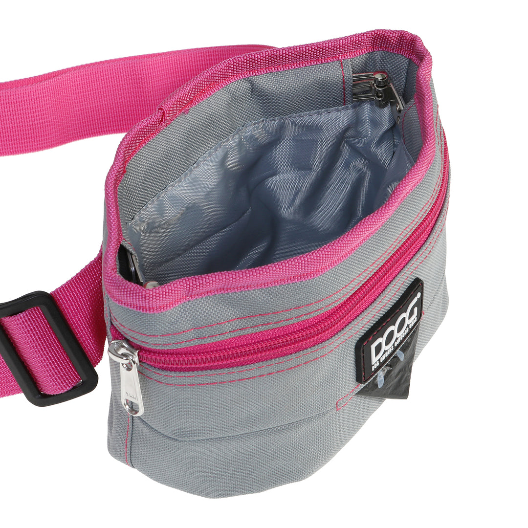 Good Dog Treat Pouch - Grey/Pink (Large)