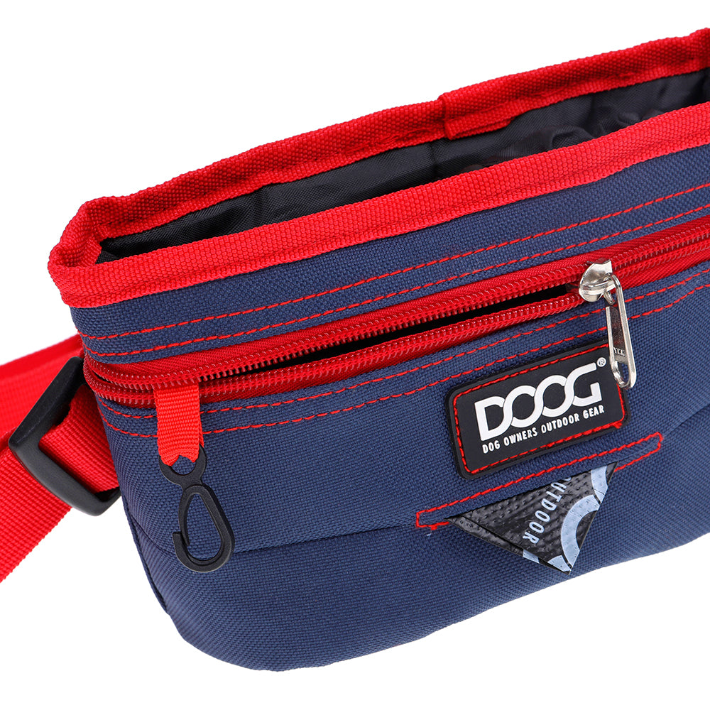 Good Dog Treat Pouch - Navy & Red (Large)