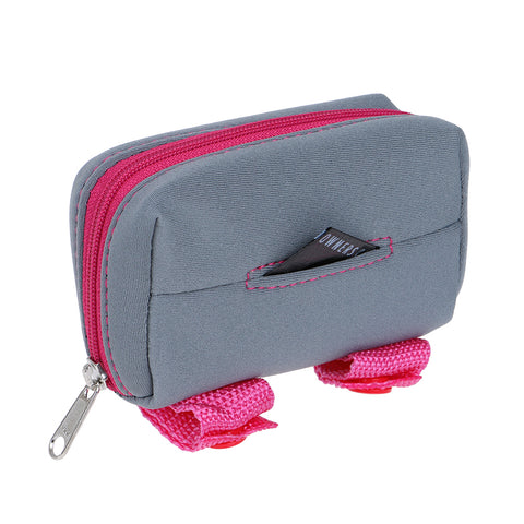 Walkie Pouch - Pink & Grey